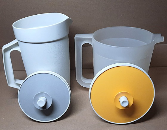 Image 1 of Ensemble de pichets Tupperware vintage – 1,5 litre + 1 litre | Fabriqué en France