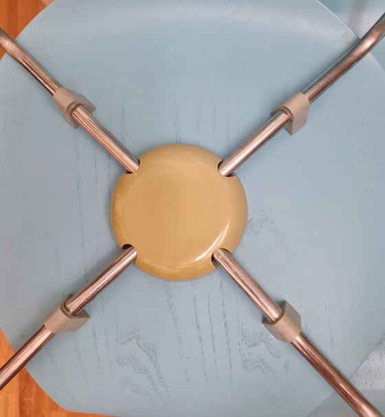 Vintage Fritz Hansen Series 7 Stoelen Jaren 70 / 80 Light Blue Ash – Kuipstoelen, Metal, Wood (photo 14 of 14)