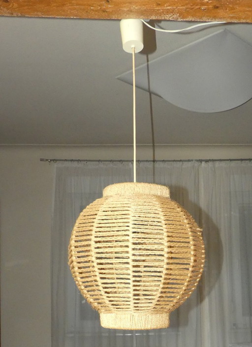 Plafoniera Sisal grande sfera anni '50 uk1aeb