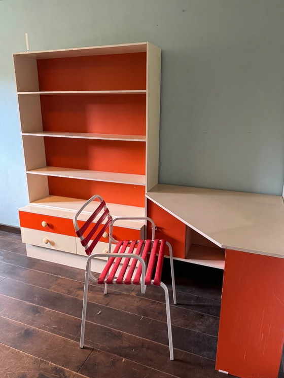 Image 1 of Vintage Desk Book Case and Chair