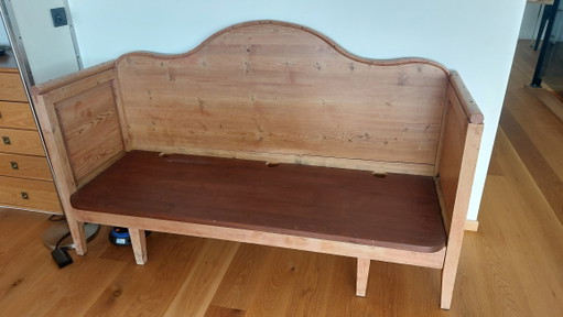 Unique Scandinavian Bed/Sofa, 1st Half of the 20th Century – bankjes, Wood (photo 2 of 5)