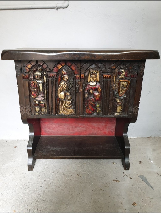 Renaissance Spanisch, handgemaakt houten kabinet van mades