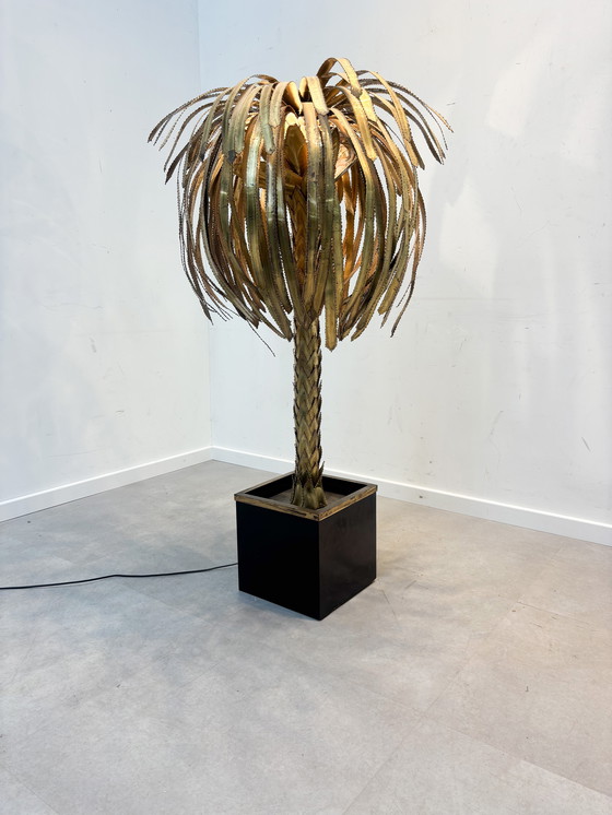 Image 1 of Maison Jansen Palm Tree Floor Lamp