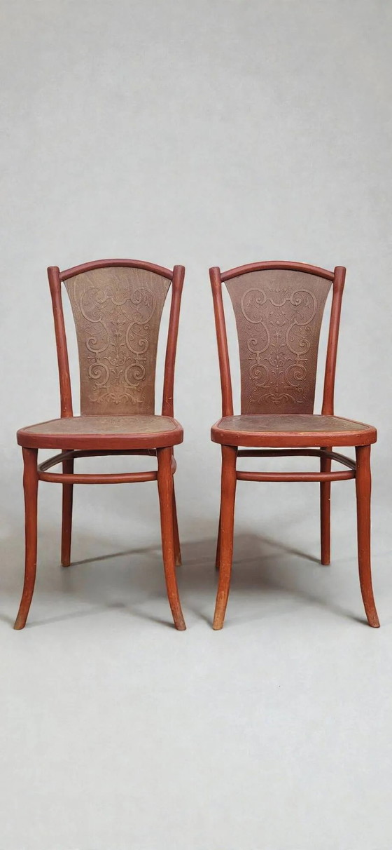 Art Nouveau Thonet Chair (*2) – Dining chairs, Wood (photo 2 of 9)