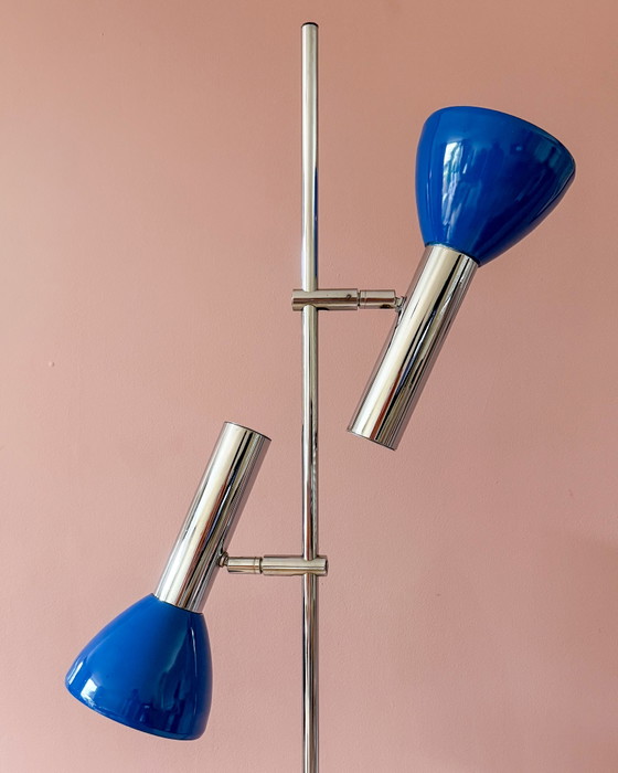 Image 1 of Lampada da terra vintage con due faretti