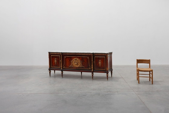 Image 1 of Hoogwaardige 20e-eeuwse mahonie buffetkast in Lodewijk XVI-stijl, E.P. Ehalt, Frankrijk
