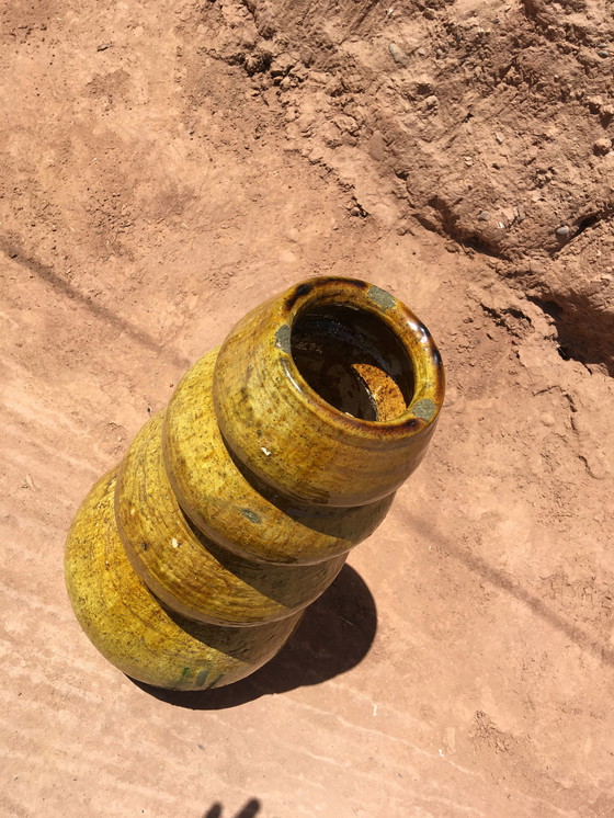 Image 1 of Poterie De Tamegroute En Terre Cuite Émaillée 