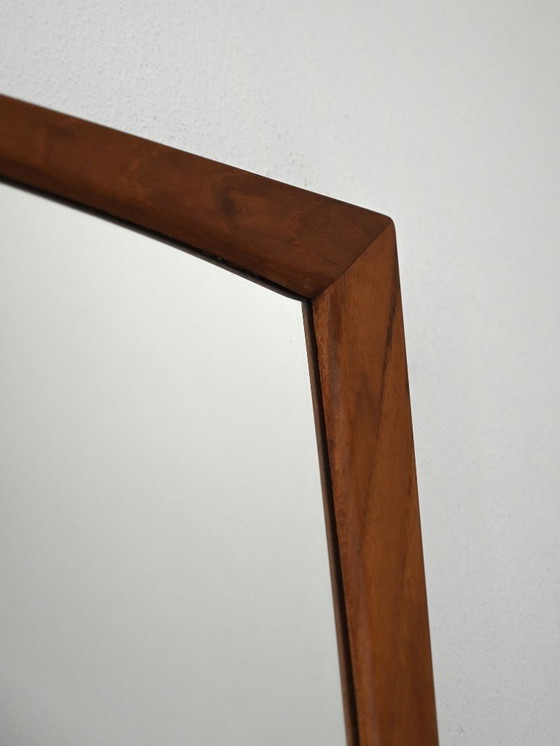 Image 1 of Deense rechthoekige teakhouten spiegel van Aksel Kjersgaard