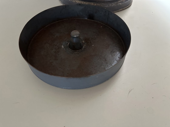 Image 1 of Art Deco umbrella stand 1930s color gray with grape image