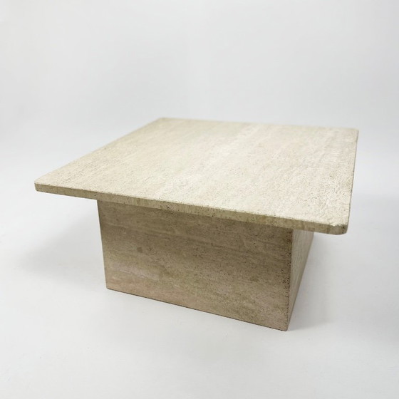 Image 1 of Mesa de centro de travertino de los años 70