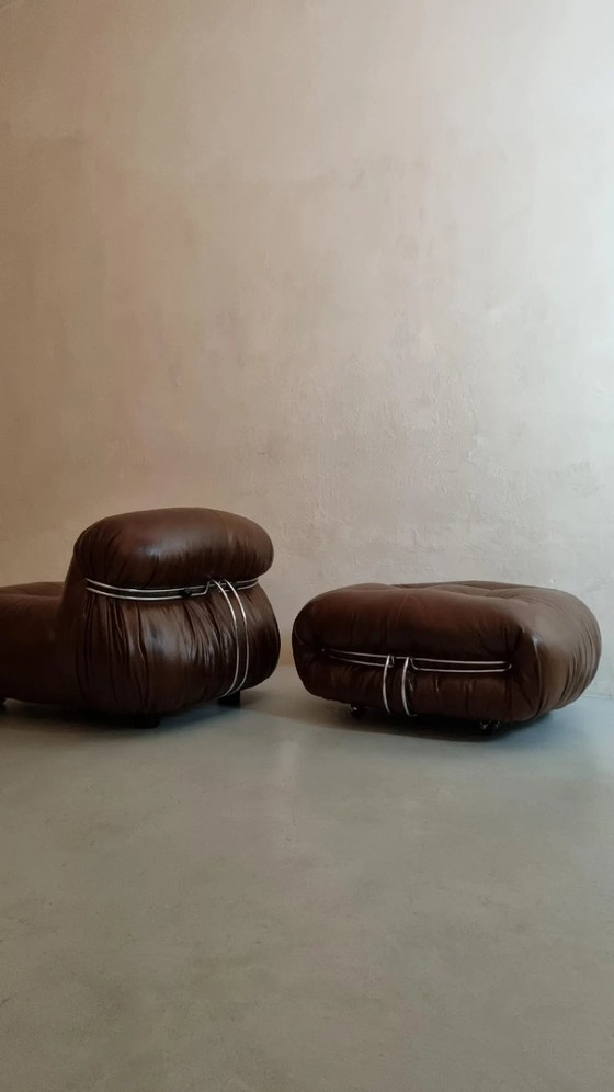 Image 1 of Soriana Afra en Tobia Scarpa Cassina 1969 Fauteuil Vintage Ontwerp