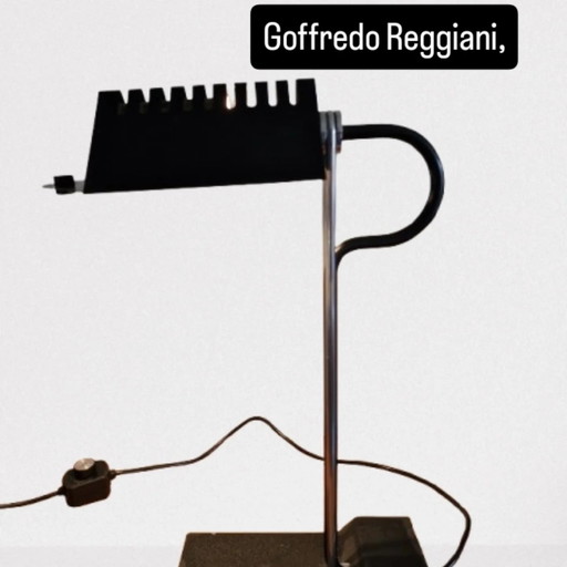 Vintage Desk Lamp Goffredo Reggiani Italy – bureaulampen, Metal