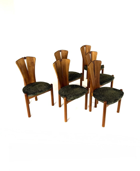 Image 1 of Satz von 6 restaurierten Esszimmerstühlen, Ansanger Møbler '70