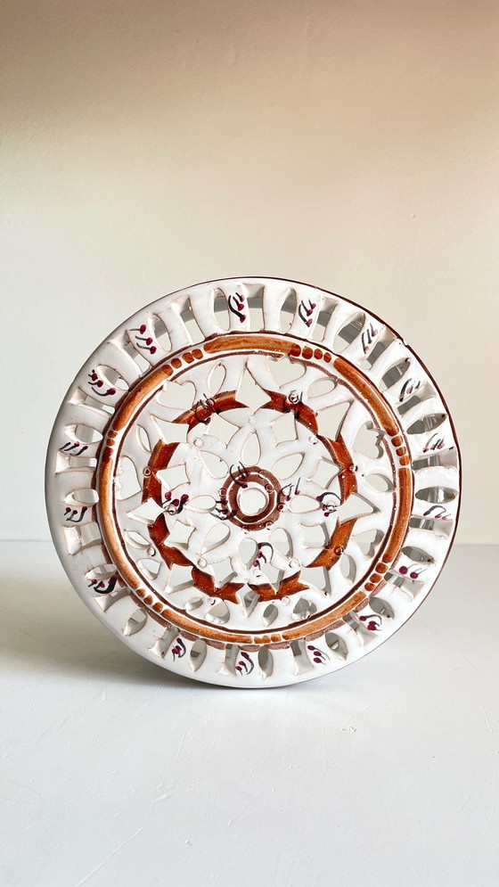 Image 1 of Lámpara de pared de terracota esmaltada artesanal en el centro de Burdeos