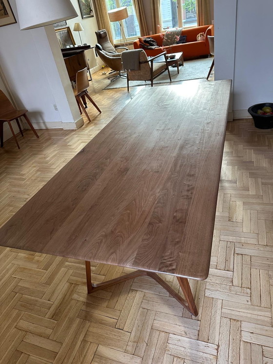 Image 1 of Time period walnut dining table