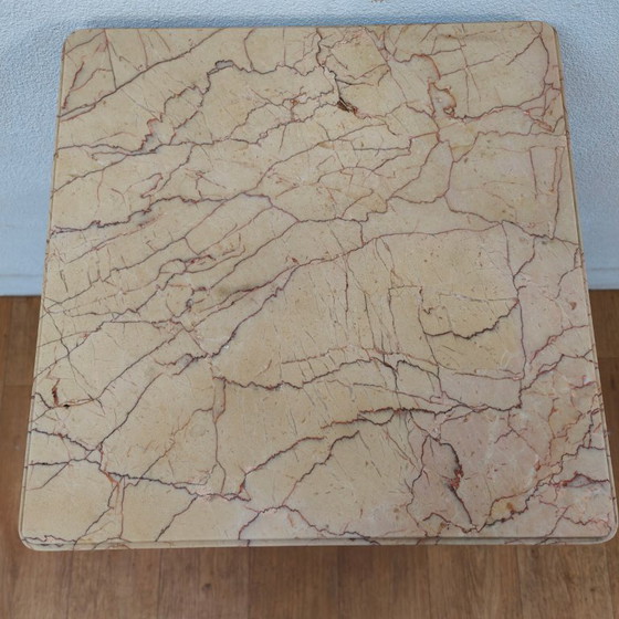 Image 1 of Comodino antico vintage con piano in marmo