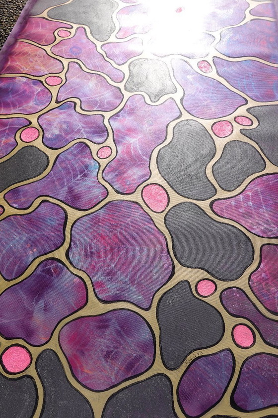 Image 1 of Kubisme A1431 - abstract schilderij XXL