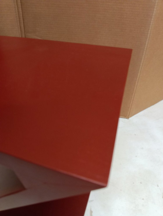 Image 1 of Sedia ALIVAR MVSEVM 514 ZIG ZAG (NUOVA, MAI USATA) Rosso Bordeaux o Nero