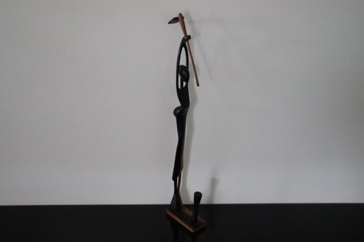 Stylized wooden sculpture