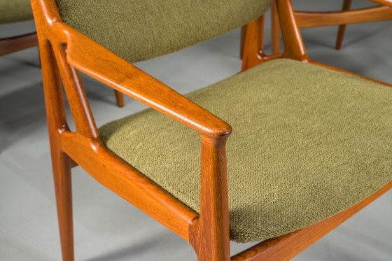 Image 1 of  Chaises Ella Danoises en Teck attribuées à Arne Vodder pour Vamo Sønderborg, 1960s, Set de 6
