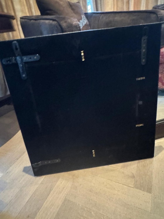 Image 1 of SET OF 2 MIRRORS WITH CROCO LEATHER FRAME