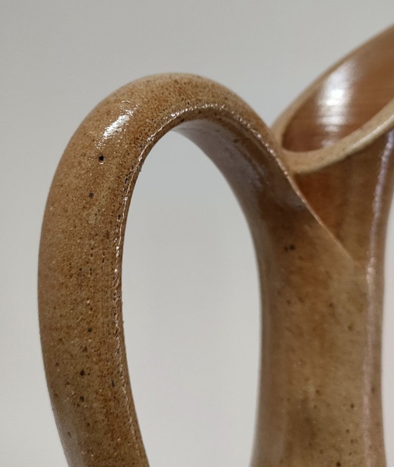 Image 1 of Pyriet aardewerken kan, jaren 70, hoogte 40,5 cm