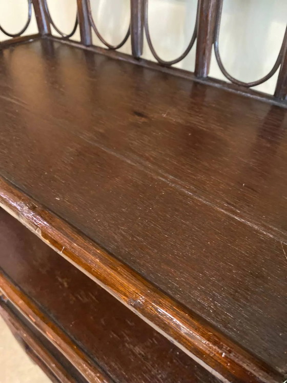 Vintage rattan shelf – Shelving unit, Wicker (photo 8 of 15)