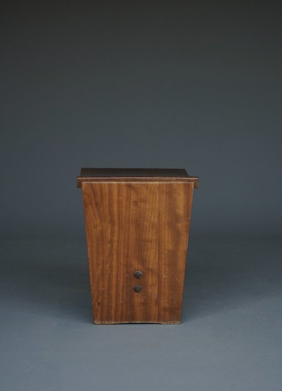 Image 1 of Mid-Century Church Stool in walnut, 1950s