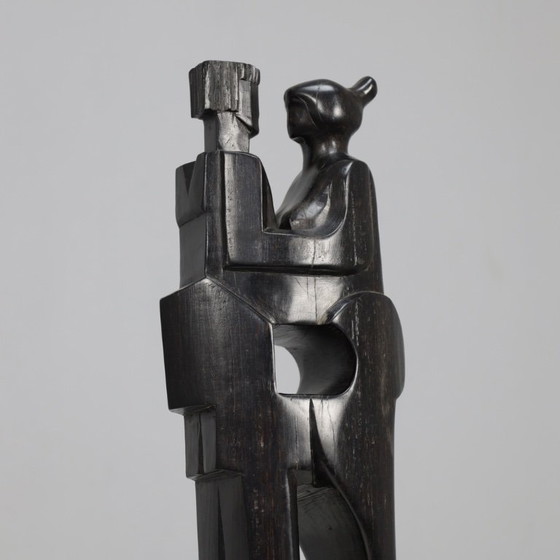 Image 1 of “Insieme” – Scultura in legno intagliata a mano di Jozef Kets, Belgio, 1971
