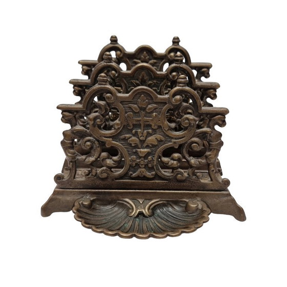 Image 1 of Portacartas de latón de estilo clásico antiguo