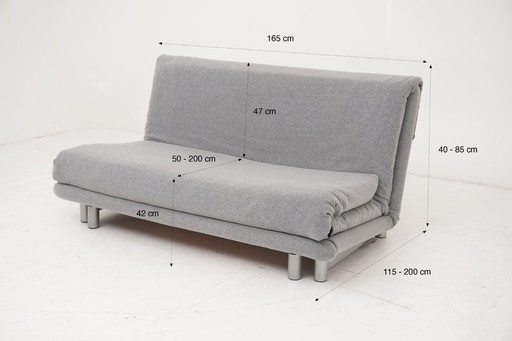 Divano/divano letto multifunzionale Ligne Roset grigio