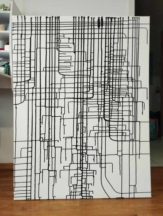 Natia Antadze Abstrakte Komposition XXL – Gemälde & Zeichnungen, Canvas (photo 7 of 15)
