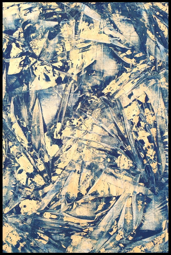 Jürgen Angeler - Blue Golden Diamond – Paintings & Drawings, Canvas (photo 9 of 15)