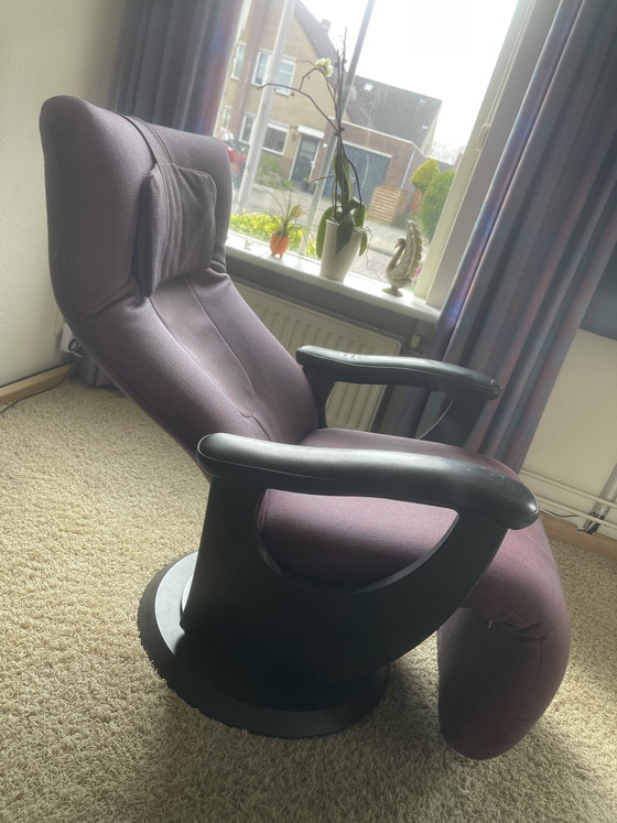 Image 1 of Fauteuil inclinable ergonomique moderne – Aubergine/Anthracite

- Défectueux