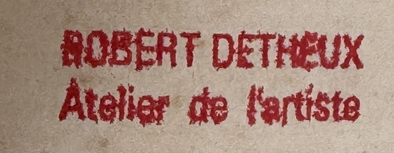 Image 1 of Robert Detheux "Il sognatore" dipinto nel 1961