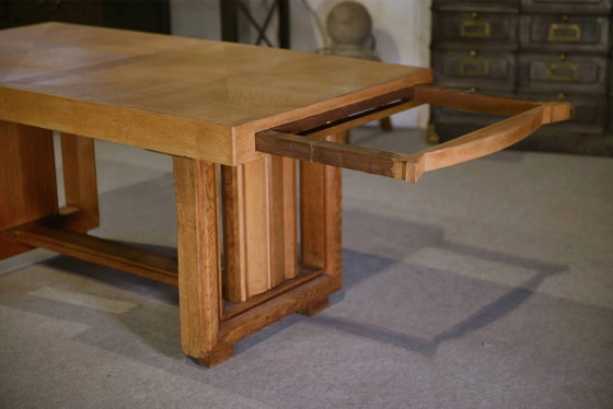 Art Deco oak table by Léon and Maurice Jallot 1940s – Dining tables, Wood (photo 4 of 15)