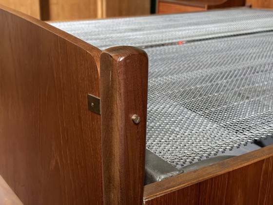 Image 1 of Vintage wooden bed 150x200 with bedside tables