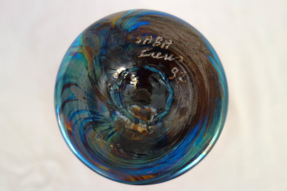 Image 1 of Vaso in pasta di vetro Saba Frères, Biot, Francia, 1997