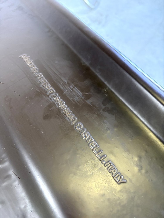 Platone folding table with stool by Giancarlo Piretti for Castelli, 1970s, Anonima Castelli, Desk, Metal (photo 15 of 15)