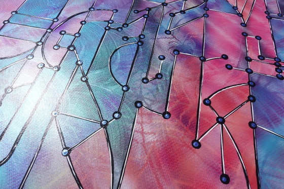 Image 1 of Cubisme A1457 - Peinture acrylique originale