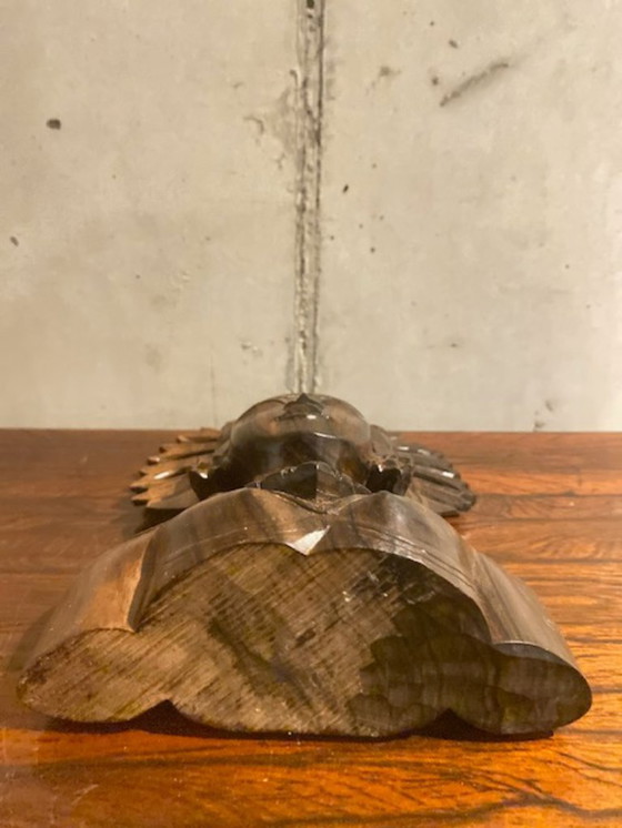 Image 1 of Sculpture américaine en bois sculpté du milieu du XXe siècle, d'inspiration amérindienne