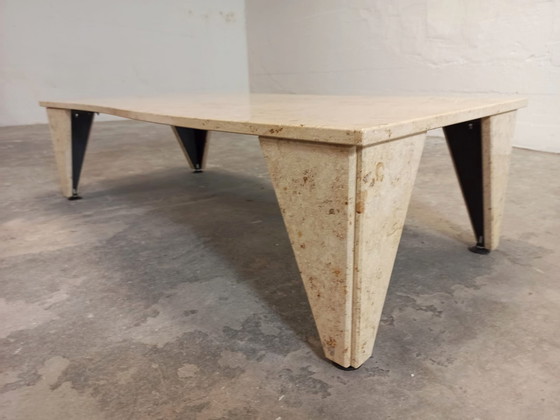 Image 1 of Vintage tessellated stone coffee table 