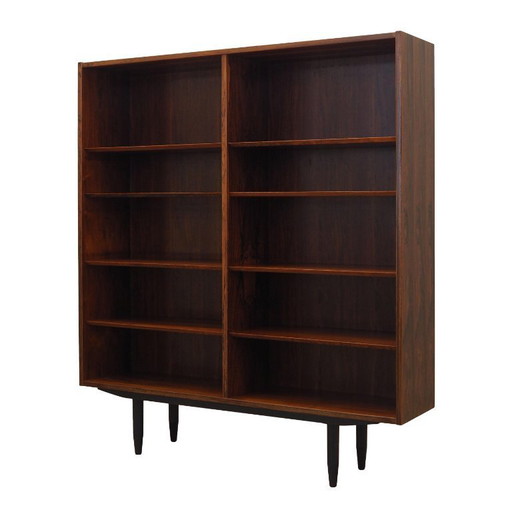 Librería de palisandro, diseño danés, años 70, fabricante: Hundevad