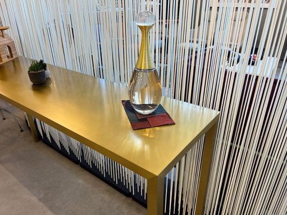 Image 1 of MDF ITALIA TENSE CONSOLLE OTTONE - MODELLO SHOWROOM