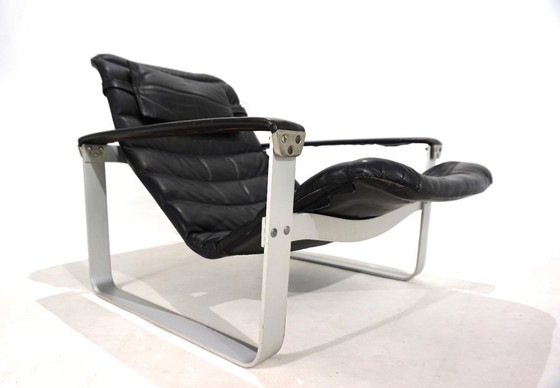 Image 1 of Poltrona lounge in pelle Asko Pulkka di Ilmari Lappalainen, 1960