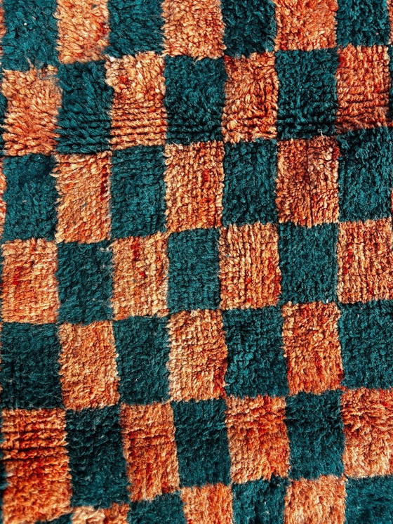 Image 1 of Tapis marocain à carreaux 190 x 280 cm, tapis en laine fait main – Mrirt Rug – Tapis