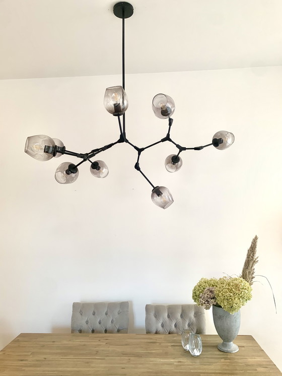 Image 1 of Lampada a sospensione a 9 luci Gerba design