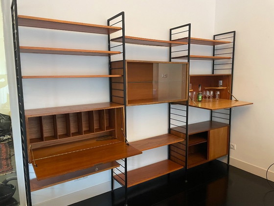 Image 1 of Sistema di scaffalature Staples Ladderax – anni '60