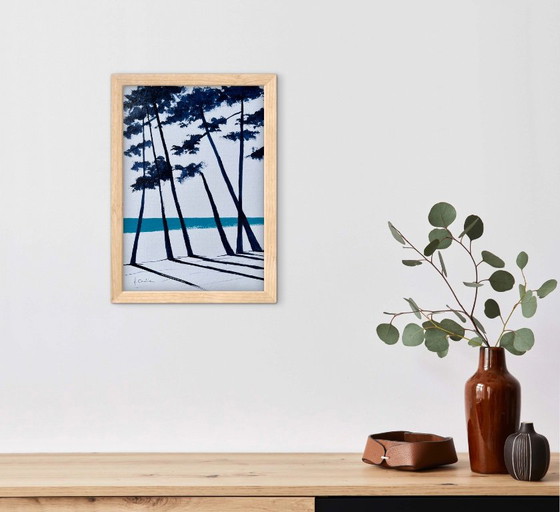Ink and acrylic on framed paper. – Paintings & Drawings (photo 5 of 9)