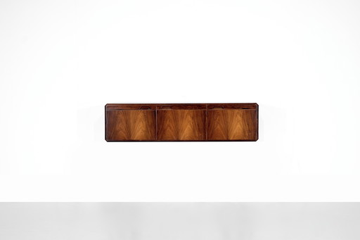 Floating sideboard, Italian wood, 1960s